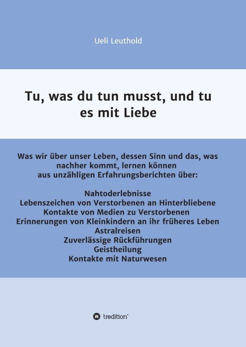 Produktbild: Tu, was du tun musst, und tu es mit Liebe