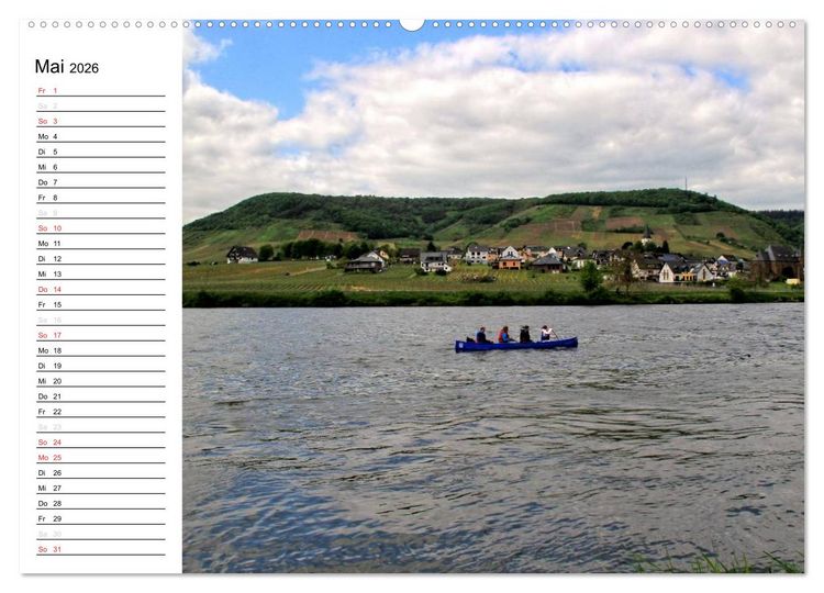Produktbild: Der wundersch&ouml;nen Mosel entlang &ndash; Von Koblenz bis Trier (hochwertiger Premium Wandkalender 2026 DIN A2 quer), Kunstdruck in Hochglanz