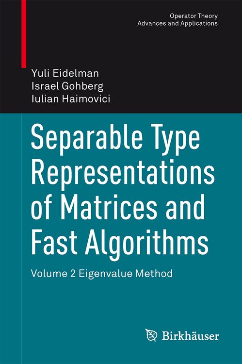 Produktbild: Separable Type Representations of Matrices and Fast Algorithms