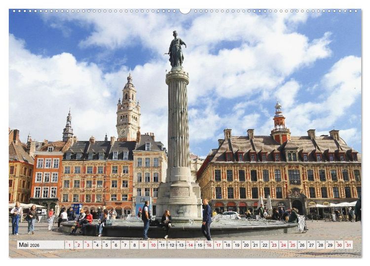 Produktbild: Lille - Charmante Metropole in Nordfrankreich (Wandkalender 2026 DIN A2 quer), CALVENDO Monatskalender
