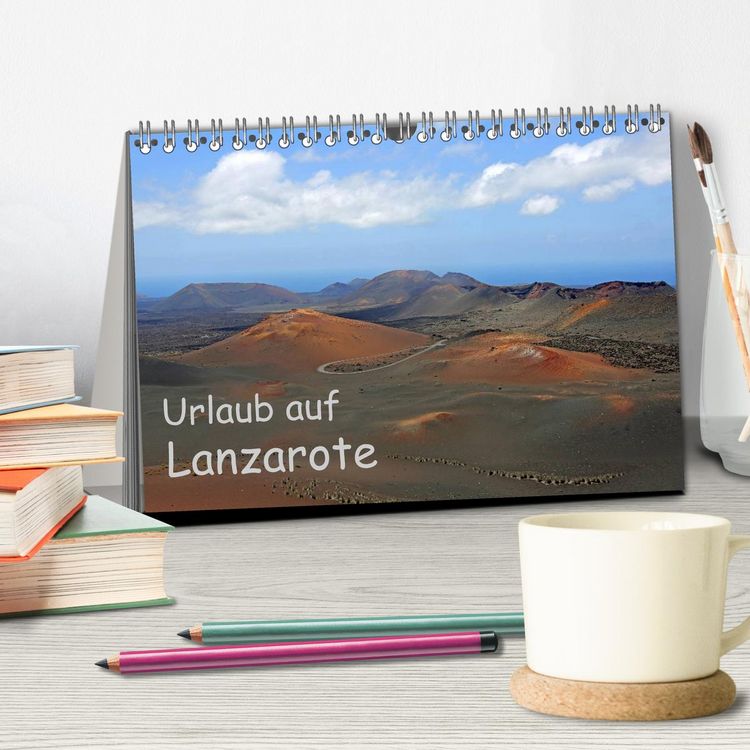 Produktbild: Urlaub auf Lanzarote (Tischkalender 2026 DIN A5 quer), CALVENDO Monatskalender