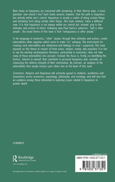 Produktbild: Economics, Religion and Happiness