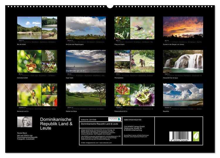 Produktbild: Dominikanische Republik Land & Leute (hochwertiger Premium Wandkalender 2026 DIN A2 quer), Kunstdruck in Hochglanz