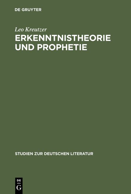 Produktbild: Erkenntnistheorie und Prophetie