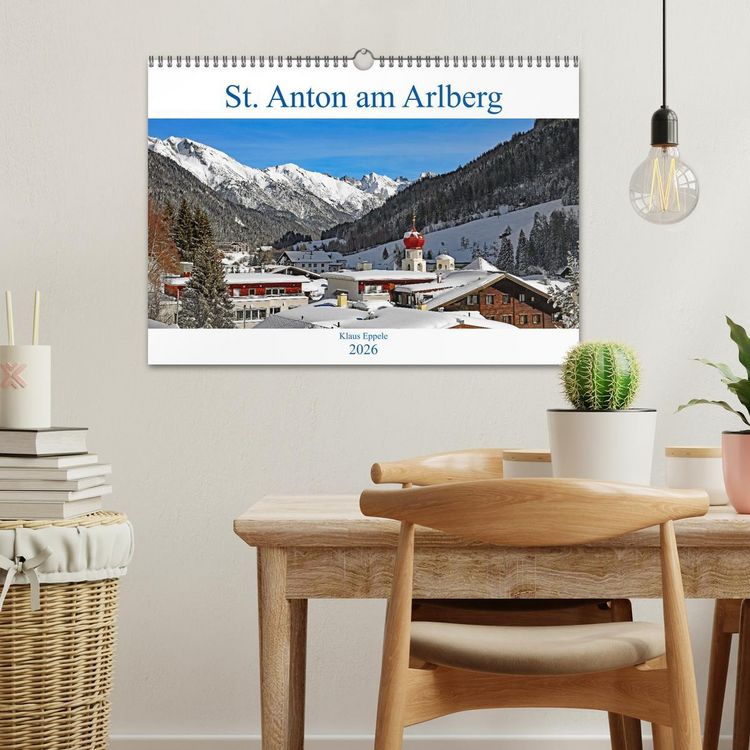 Produktbild: St. Anton am Arlberg (Wandkalender 2026 DIN A3 quer), CALVENDO Monatskalender