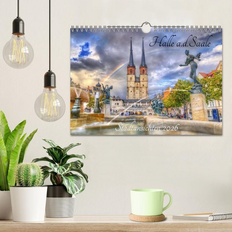 Produktbild: Halle an der Saale - Stadtansichten (Wandkalender 2026 DIN A4 quer), CALVENDO Monatskalender