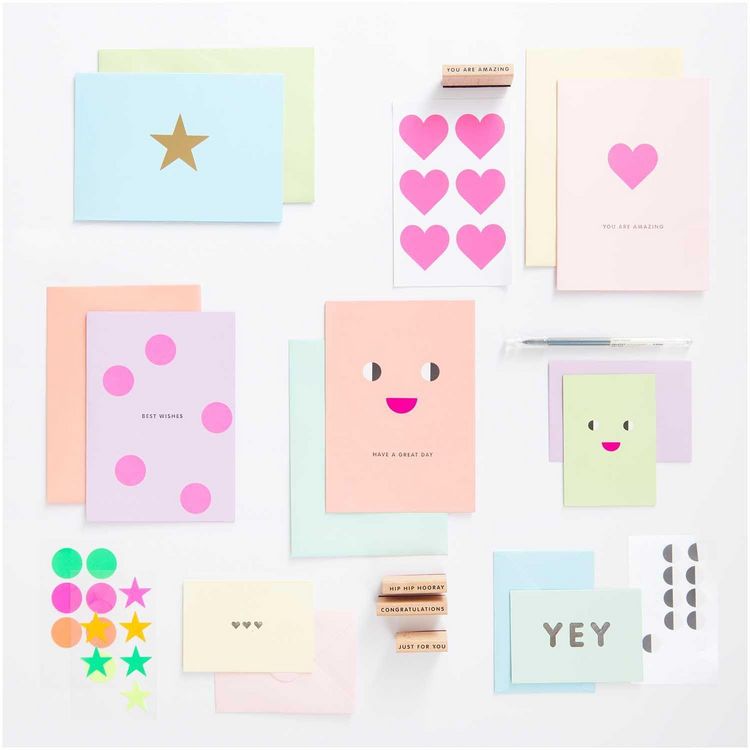 Produktbild: Kartenset Rainbow pastel, B6 MIX