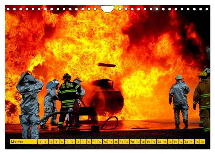 Produktbild: Die Feuerwehr. U.S. Firefighter im Einsatz (Wandkalender 2026 DIN A4 quer), CALVENDO Monatskalender