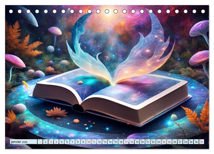Produktbild: Univers magique (Calendrier de bureau 2026 DIN A5 vertical), CALVENDO calendrier mensuel