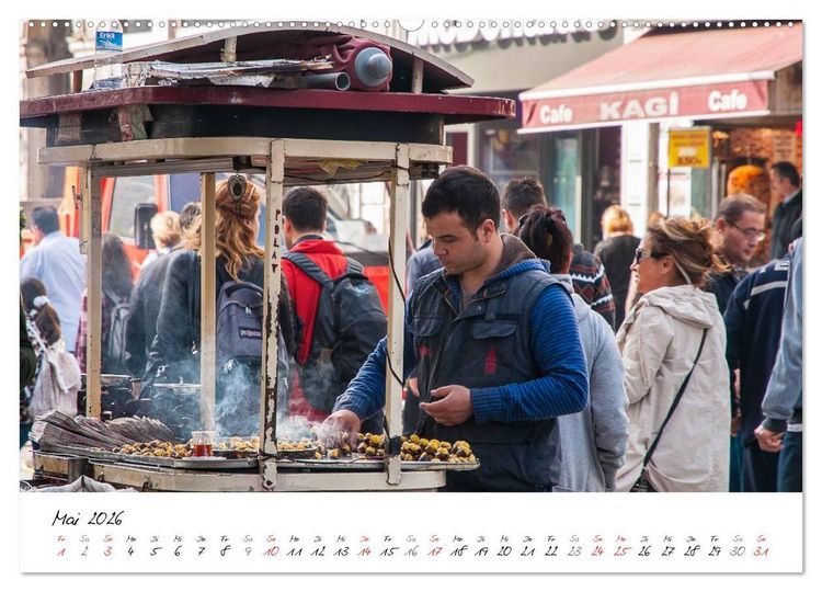 Produktbild: Istanbul - Stadt auf zwei Kontinenten (hochwertiger Premium Wandkalender 2026 DIN A2 quer), Kunstdruck in Hochglanz