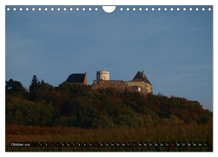 Produktbild: Burgen & Schl&ouml;sser im Odenwald (Wandkalender 2026 DIN A4 quer), CALVENDO Monatskalender