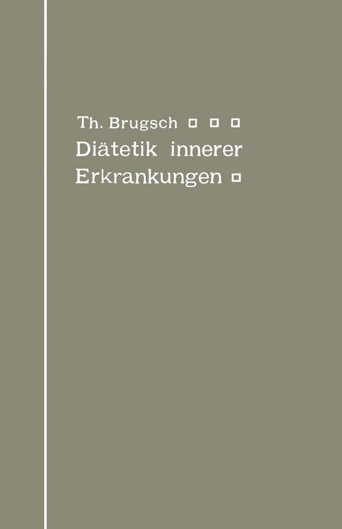 Produktbild: Di&auml;tetik innerer Erkrankungen
