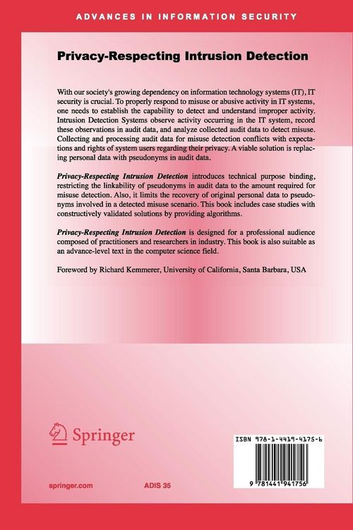 Produktbild: Privacy-Respecting Intrusion Detection