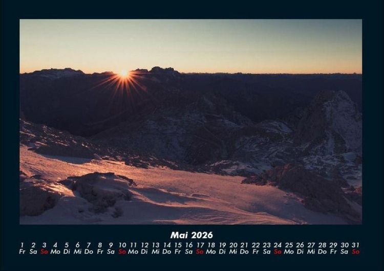 Produktbild: Bergige Welten 2026 Fotokalender DIN A4
