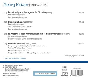 Produktbild: Georg Katzer: Mensch und Maschine