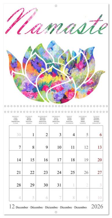 Produktbild: Your personalised yoga planner (Wall Calendar 2026 12 &times; 12 Inch) CALVENDO 12 Month Wall Calendar