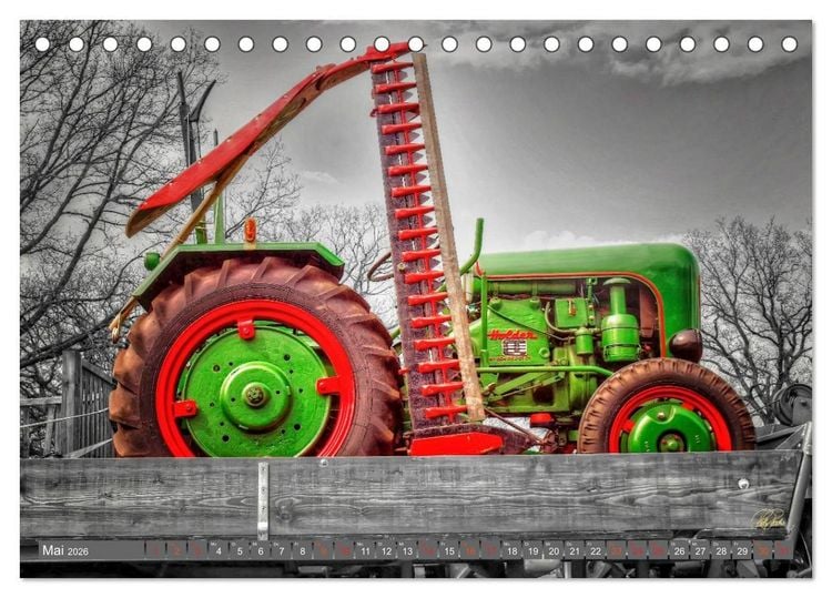 Produktbild: Traktoren - Oldtimer (Tischkalender 2026 DIN A5 quer), CALVENDO Monatskalender