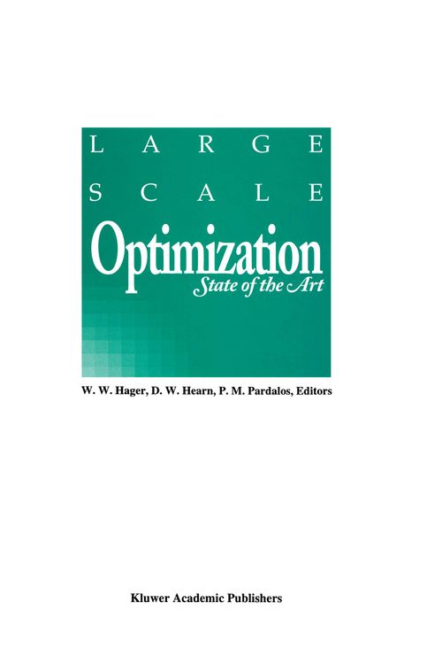 Produktbild: Large Scale Optimization