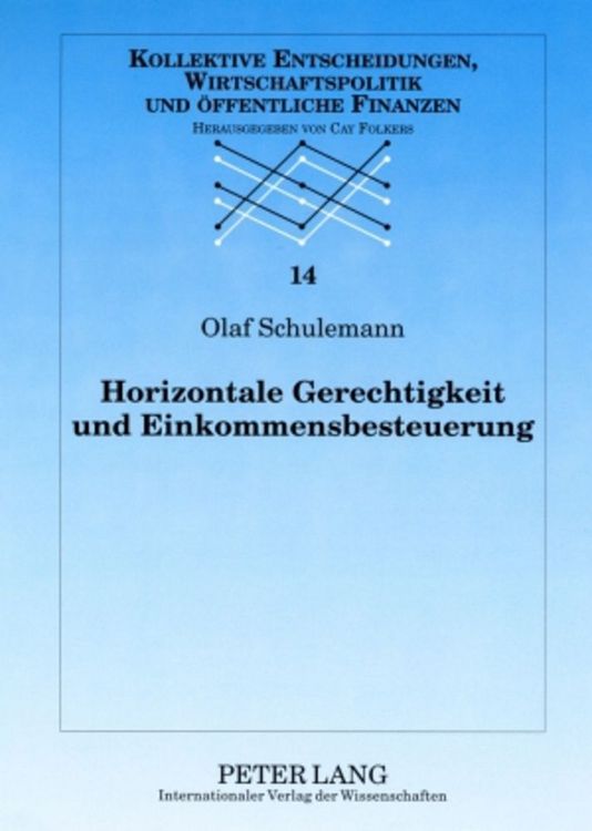 Produktbild: Horizontale Gerechtigkeit und Einkommensbesteuerung