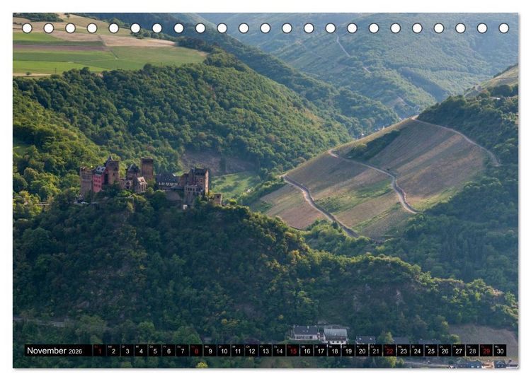 Produktbild: Rheinsteig Impressionen III (Tischkalender 2026 DIN A5 quer), CALVENDO Monatskalender