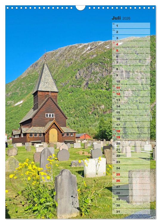 Produktbild: Skandinavien entdecken - Von Schweden nach Norwegen mit dem Wohnmobil (Wandkalender 2026 DIN A3 hoch), CALVENDO Monatskalender