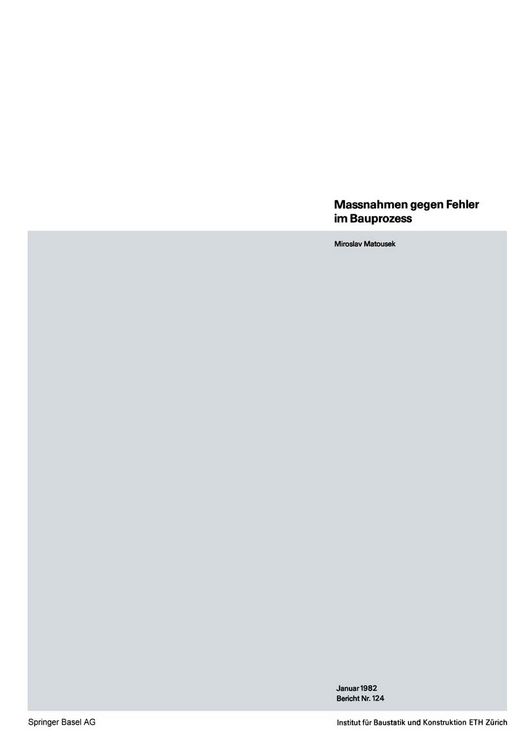 Produktbild: Massnahmen gegen Fehler im Bauprozess