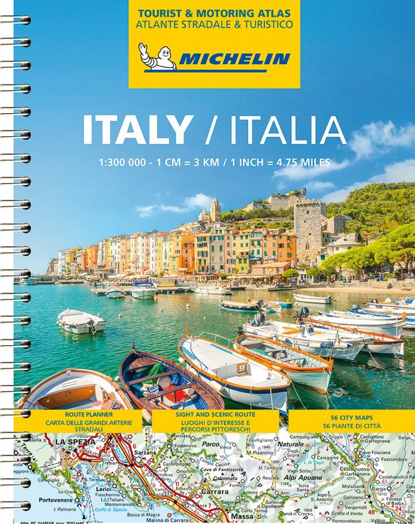 Produktbild: Michelin Stra&szlig;enatlas Italien mit Spiralbindung