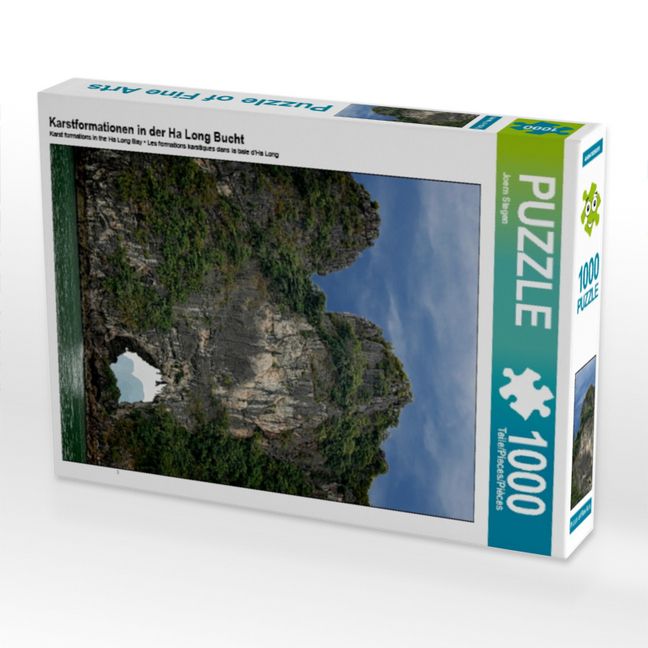 Produktbild: CALVENDO Puzzle Karstformationen in der Ha Long Bucht 1000 Teile Puzzle hoch | 1000 Teile Lege-Gr&ouml;&szlig;e 64 &times; 48 cm Foto-Puzzle f&uuml;r gl&uuml;ckliche Stunden