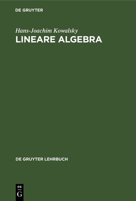 Produktbild: Lineare Algebra