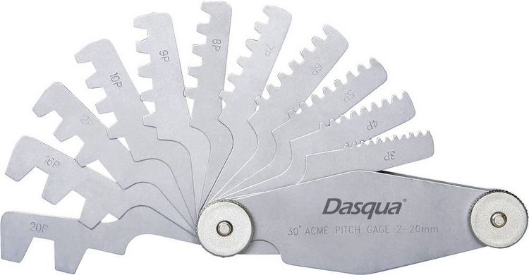 Produktbild: Dasqua 1041-0105 Einstelllehre 2 - 20mm Anzahl Bl&auml;tter: 12