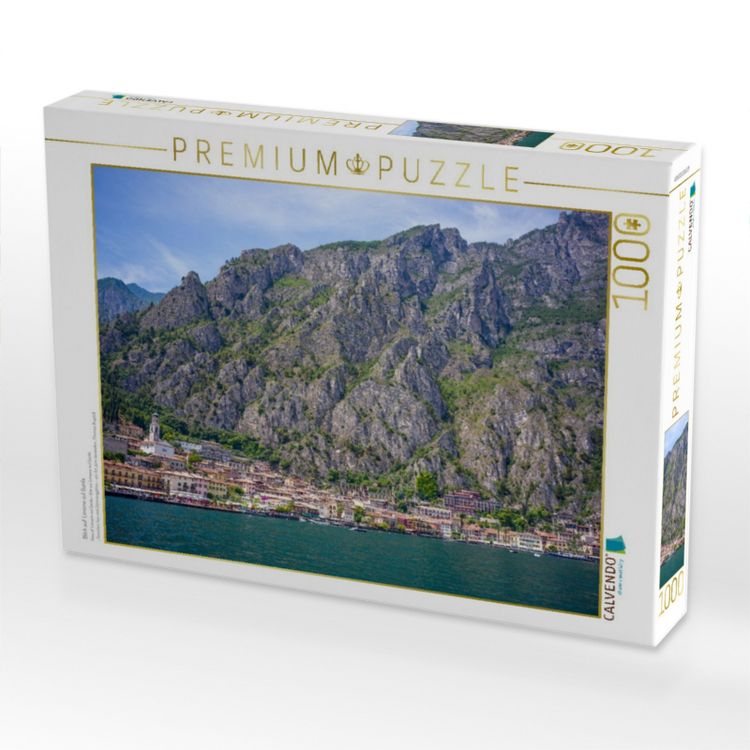 Produktbild: CALVENDO Puzzle Blick auf Limone sul Garda | 1000 Teile Lege-Gr&ouml;&szlig;e 64x48cm Foto-Puzzle f&uuml;r gl&uuml;ckliche Stunden