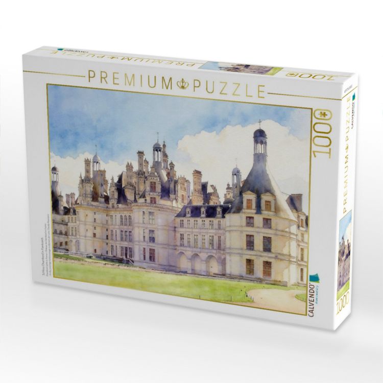 Produktbild: CALVENDO Puzzle Schloss Chambord in Frankreich | 1000 Teile Lege-Gr&ouml;&szlig;e 64x48cm Foto-Puzzle f&uuml;r gl&uuml;ckliche Stunden