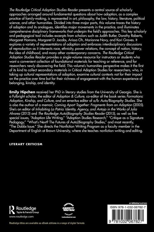 Produktbild: The Routledge Critical Adoption Studies Reader