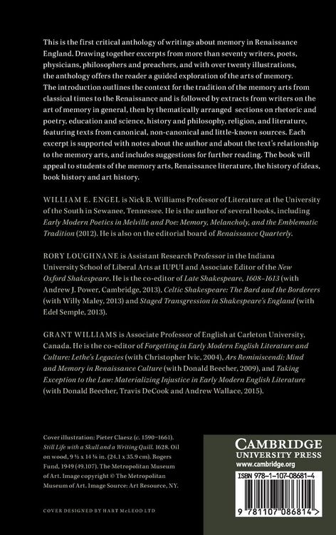 Produktbild: The Memory Arts in Renaissance England