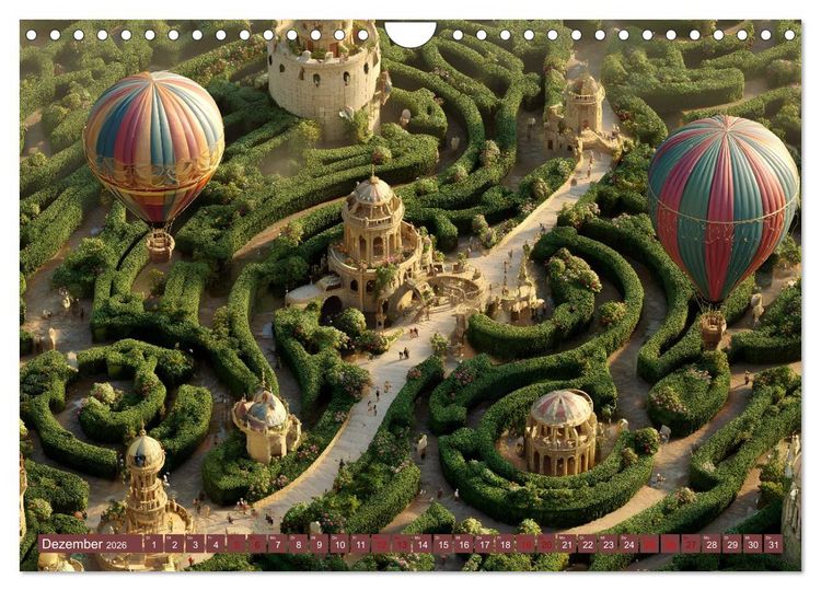 Produktbild: Die Kunst des Verirrens (Wandkalender 2026 DIN A4 quer), CALVENDO Monatskalender