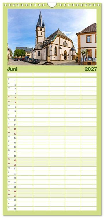 Produktbild: Familienplaner 2027 - Bad Staffelstein - Gottesgarten am Obermain mit 5 Spalten (Wandkalender, 21 x 45 cm) CALVENDO
