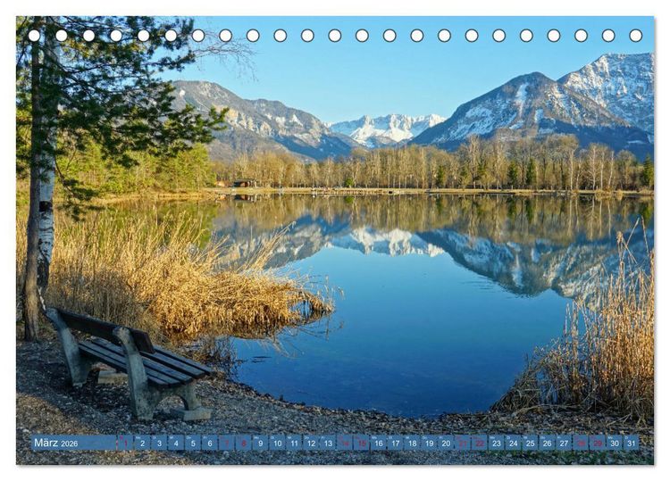 Produktbild: Bergseen zum Tr&auml;umen (Tischkalender 2026 DIN A5 quer), CALVENDO Monatskalender