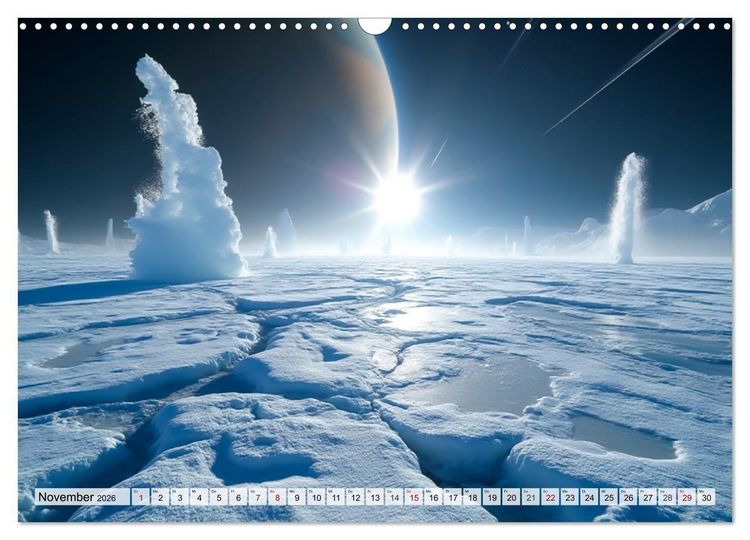 Produktbild: Kosmische Landschaften - Jenseits der Erde (Wandkalender 2026 DIN A3 quer), CALVENDO Monatskalender