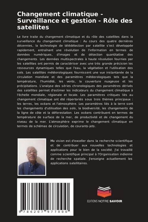 Produktbild: Changement climatique - Surveillance et gestion - R&ocirc;le des satellites
