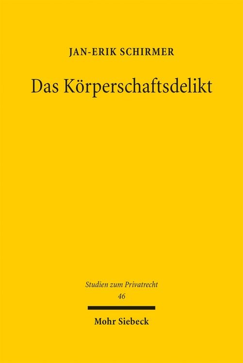 Produktbild: Das K&ouml;rperschaftsdelikt