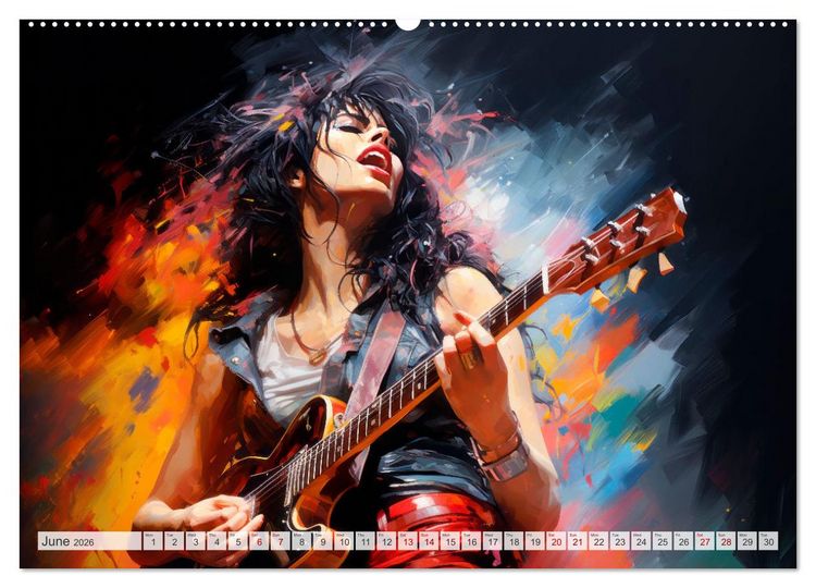 Produktbild: ROCK Feel the unlimited power (Wall Calendar 2026 DIN A2 landscape), CALVENDO 12 Month Wall Calendar