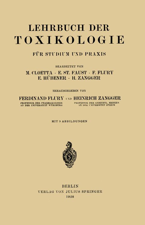 Produktbild: Lehrbuch der Toxikologie f&uuml;r Studium und Praxis