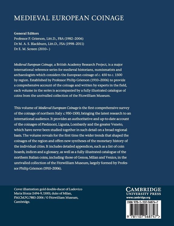 Produktbild: Medieval European Coinage: Volume 12, Northern Italy