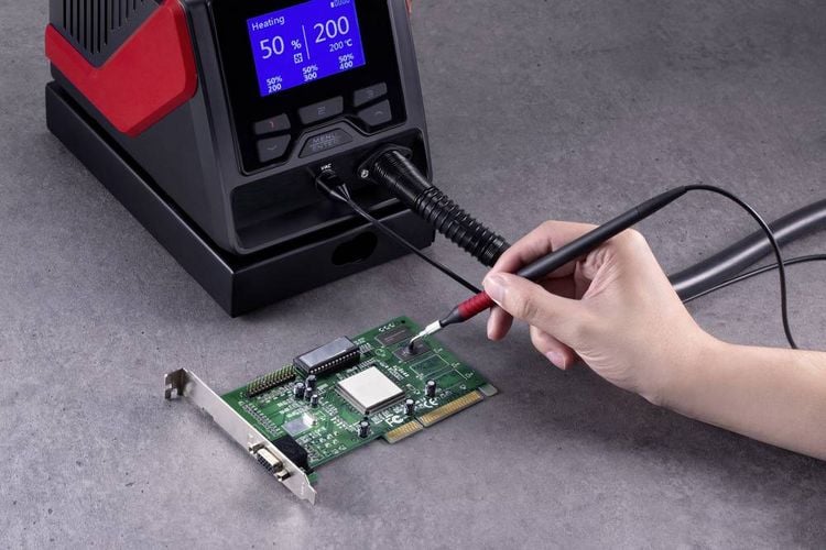 Produktbild: TOOLCRAFT TPS-800 Hei&szlig;luftstation digital 1000W 100 - 480&deg;C