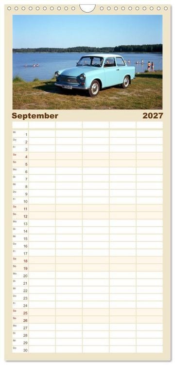 Produktbild: Familienplaner 2027 - Der Stolz vergangener Zeiten mit 5 Spalten (Wandkalender, 21 x 45 cm) CALVENDO
