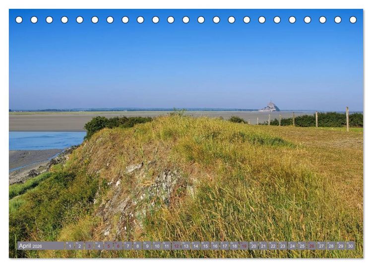 Produktbild: Le Mont-Saint-Michel - Sagenumwobener Klosterberg im Watt (Tischkalender 2026 DIN A5 quer), CALVENDO Monatskalender