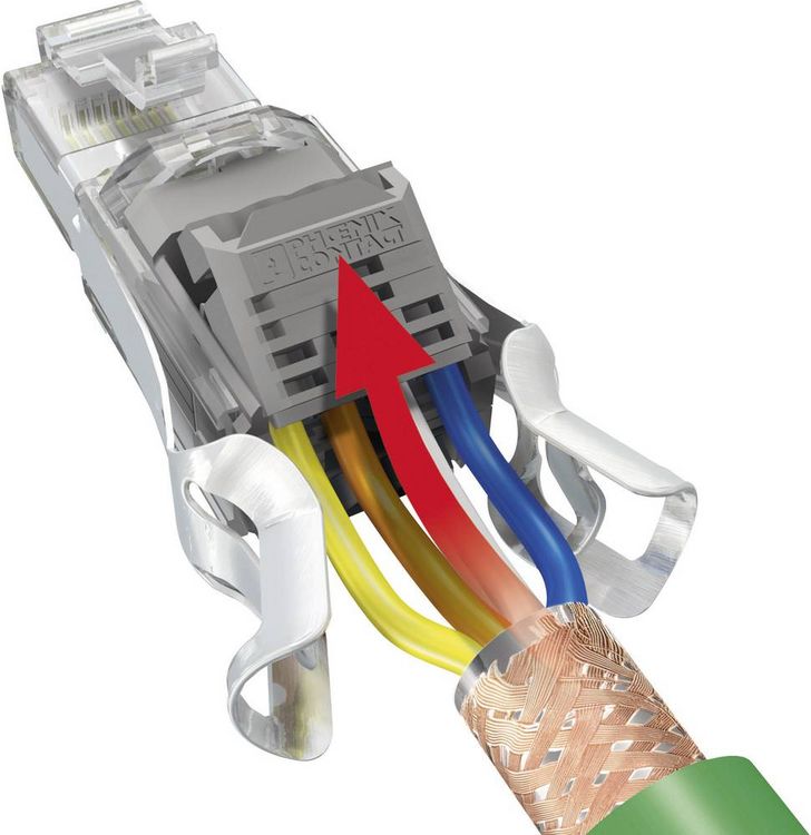 Produktbild: Phoenix Contact 1419001 Sensor-/Aktor-Datensteckverbinder Stecker, gerade Polzahl Sensoren: 8P8C 1 St.