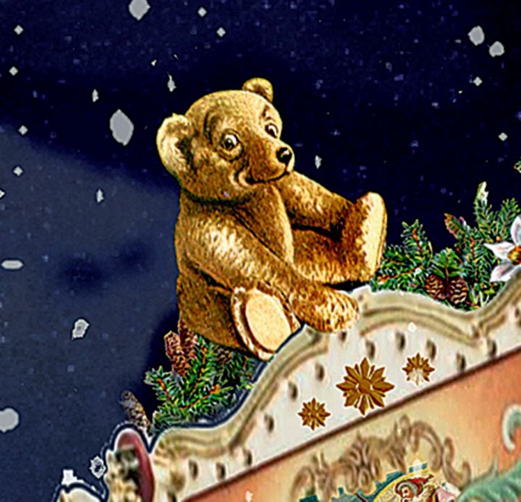 Produktbild: A3-Wand-Adventskalender &ndash; Nostalgischer Weihnachtsmarkt