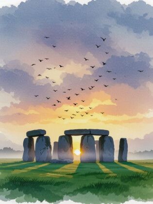 Produktbild: CALVENDO Puzzle Stonehenge - Mythische Steinkreise | 1000 Teile Lege-Gr&ouml;&szlig;e 64x48cm Foto-Puzzle f&uuml;r gl&uuml;ckliche Stunden