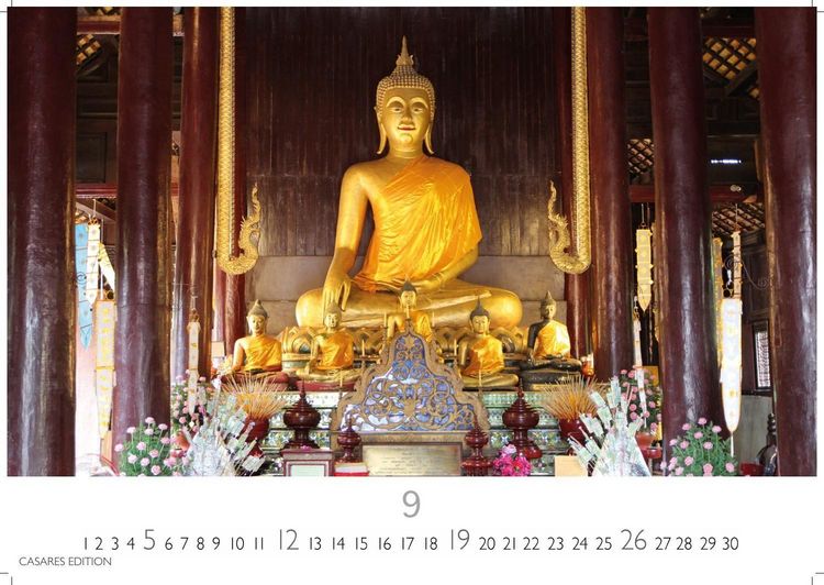 Produktbild: Buddhas Kalender 2027 &ndash; Wandkalender | Fotokalender Asien 24x35cm -Spirituelle Abbildungen Buddhas | Perfekt f&uuml;r Meditation & Raumdekoration